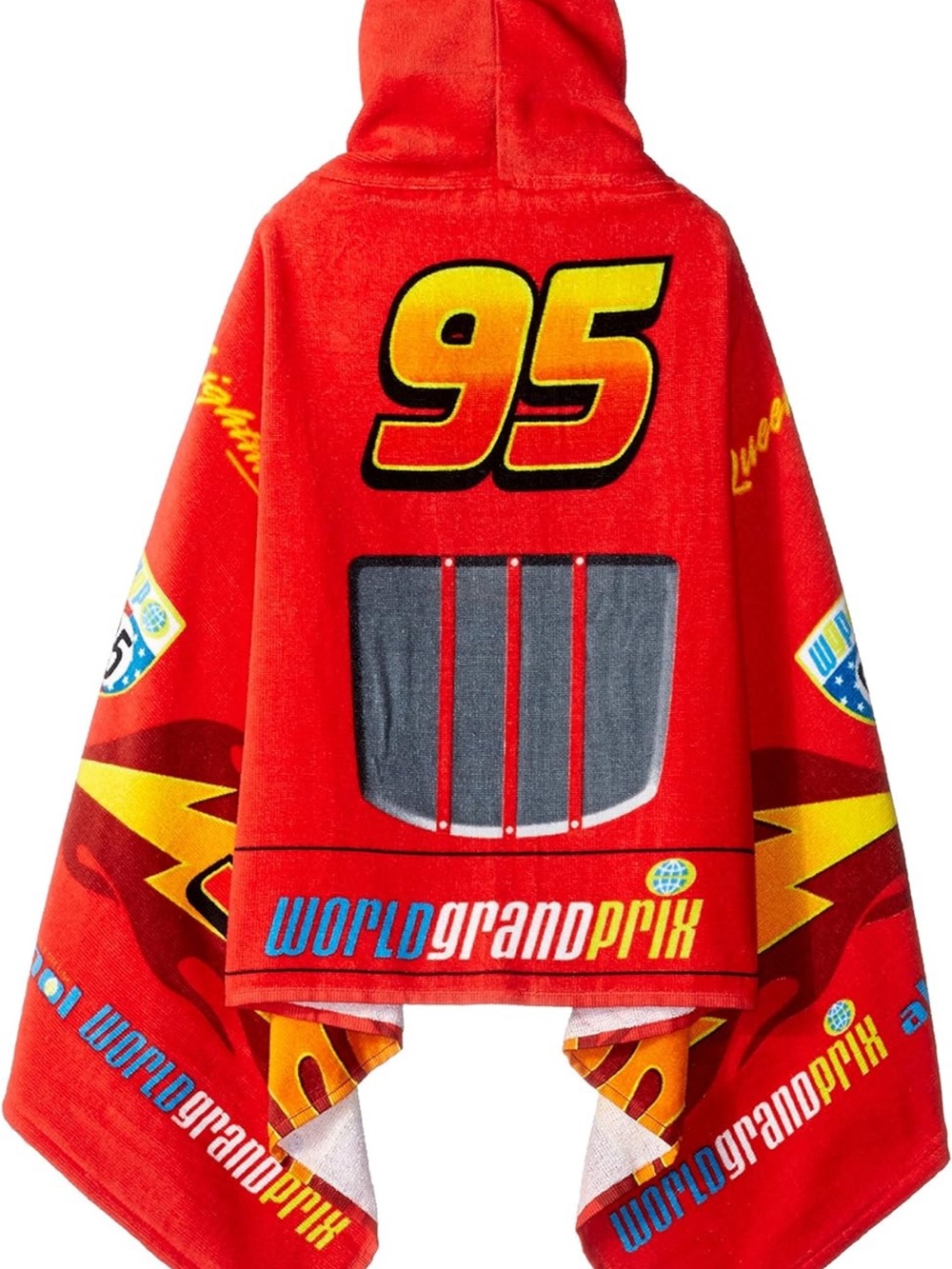Disney Lightning McQueen Hooded Kids Towel - Picture 2 of 9